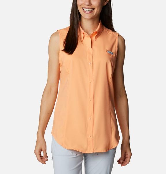 Columbia PFG Tamiami Shirts Yellow For Women's NZ6148 New Zealand